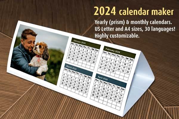 2022 Photoshop Calendar